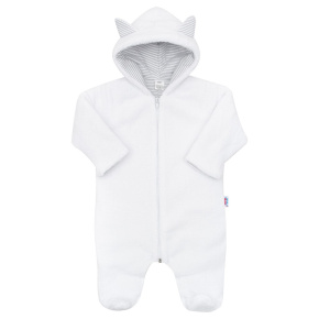 Luxusní dětský zimní overal New Baby Snowy collection Bílá 74 (6-9m)