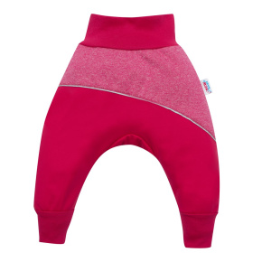 Softshellové kojenecké kalhoty New Baby růžové Růžová 98 (2-3r)