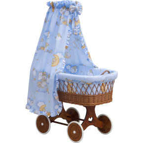 Košík pro miminko s nebesy Scarlett Mráček - modrá