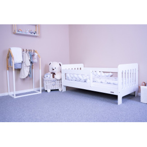Dětská postel se zábranou New Baby ERIK 140x70 cm bílá Bílá 