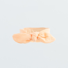 Kojenecká mušelínová čelenka New Baby Leny peach Dle obrázku 56 (0-3m)