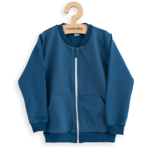 Dětská tepláková mikina New Baby Kindergarten jeans Modrá 92/98
