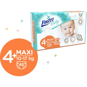 LINTEO BABY Premium Pleny jednorázové 4+ MAXI+ (10-17 kg) 184 ks