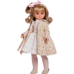 Luxusní dětská panenka-holčička Berbesa Flora 42cm Béžová 