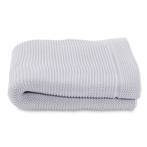 CHICCO Deka pletená Tricot Blanket Light Grey 70x90 cm