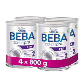 4x BEBA EXPERTpro HA 2 Mléko pokračovací, 800 g