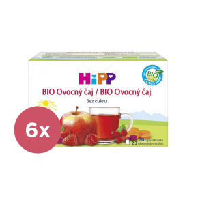 6x HiPP BIO ovocný čaj 20x2 g