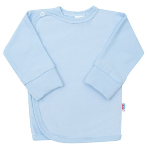 Kojenecká košilka s bočním zapínáním New Baby světle modrá Modrá 68 (4-6m)