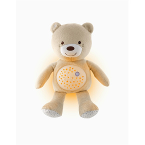 CHICCO Medvídek usínáček s projektorem a hudbou Baby Bear First Dreams neutral béžová 0m+