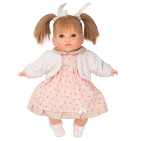 Luxusní mluvící dětská panenka-holčička Berbesa Natálka 40cm Růžová 
