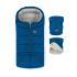 PETITE&MARS Set zimní fusak Jibot 3v1 + rukavice na kočárek Jasie Ocean Blue Horizontal