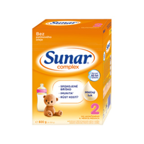 SUNAR Complex 2 Mléko pokračovací 600 g