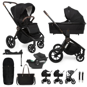 MUUVO SET Kočárek 4v1 Quick SE 2 Sunset black set + CYBEX Aton B2 i-Size + základna