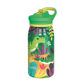 Nerezová termoláhev s pítkem Pop Kids Dinosaurus Jungle 445 ml