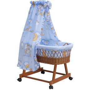 Košík pro miminko s nebesy Mráček - modrá