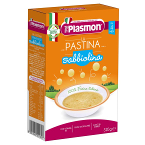 PLASMON Moje první těstoviny pšeničné Sabbiolina tarhoně 320 g, 4m+
