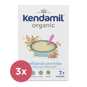 3x KENDAMIL BIO Kaše nemléčná vícezrnná (150 g), 7m+