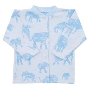 Kojenecký kabátek Baby Service Sloni modrý Modrá 68 (4-6m)