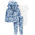 CARTER'S Set 3dílný mikina, tepláky, body kr. rukáv Blue Ocean chlapec LBB 3m