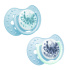 LOVI Dudlík silikonový dynamický Tie dye 6-18m 2ks holka