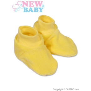 Dětské bačkůrky New Baby žluté Žlutá 62 (3-6m)