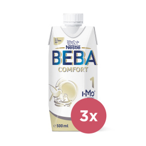 3x BEBA COMFORT HM-O 1 Mléko počáteční tekuté, 500 ml