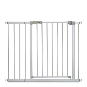 Hauck Stop N Safe  zábrana + 21cm prodloužení silver