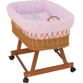 Košík pro miminko Scarlett Méďa - růžová