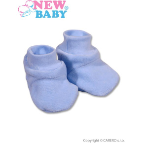 Dětské bačkůrky New Baby modré Modrá 62 (3-6m)