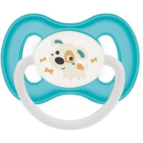 CANPOL BABIES Dudlík kaučukový třešinka 6-18m Bunny & Company tyrkys