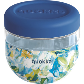 Plastová nádoba na jídlo Bubble Blue Peonies 770 ml