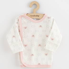 Kojenecká košilka New Baby Classic II medvídek růžový Růžová 68 (4-6m)