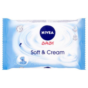NIVEA Baby Soft & Cream (63 ks) - vlhčené ubrousky