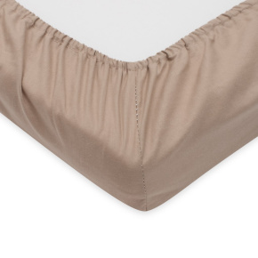 Bavlněné prostěradlo do postýlky New Baby 120x60cm cappuccino Hnědá 
