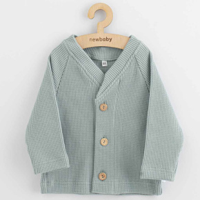 Kojenecký kabátek na knoflíky New Baby Luxury clothing Oliver šedý Šedá 86 (12-18m)