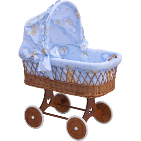 Košík pro miminko s boudičkou Scarlett Mráček - modrá
