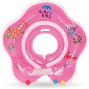 BABY RING Kruh na koupání 3-36 m - růžový