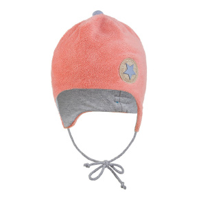 LITTLE ANGEL Čepice Mazlík bambus Outlast® 3, 42-44 cm tm.broskvová
