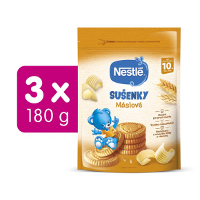 3x NESTLÉ Junior Máslové sušenky 180 g