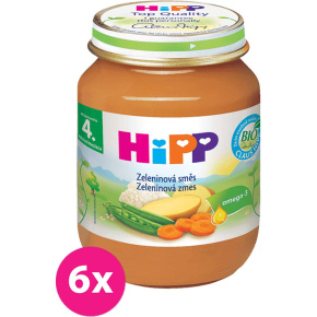 6x HiPP BIO zeleninová směs 125 g
