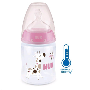 Kojenecká láhev NUK First Choice Temperature Control 150 ml pink Růžová 
