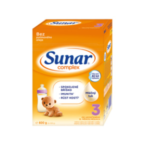 SUNAR Complex 3 Mléko batolecí 600 g