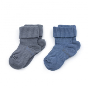 Dětské ponožky Stay-on-Socks 6-12m 2páry Denim Blue