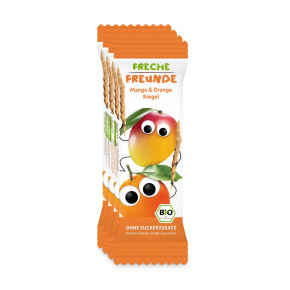 4x FRECHE FREUNDE BIO Tyčinka ovocná Mango a pomeranč 23 g, 12m+