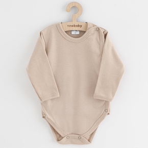 Kojenecké celorozepínací body New Baby Classic II světle béžové Béžová 62 (3-6m)