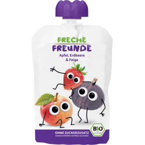 FRECHE FREUNDE BIO Kapsička ovocná Jablko, jahoda a fík 100 g, 12m+