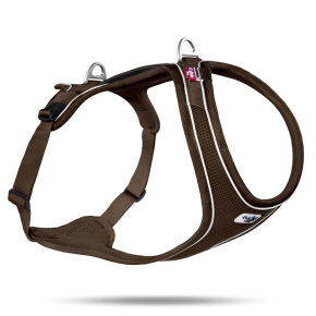 CURLI Postroj pro psy Belka Comfort Brown XL, 30-45 kg