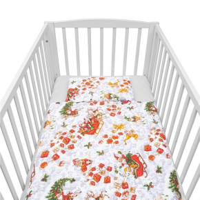 2-dílné ložní povlečení New Baby Christmas 90/120 cm Červená 