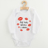 Dětské body s potiskem New Baby Byli tady babička s dědou Bílá 80 (9-12m)