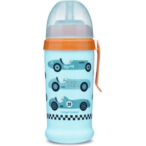 CANPOL BABIES Nevylévací hrníček auta – světle modrý